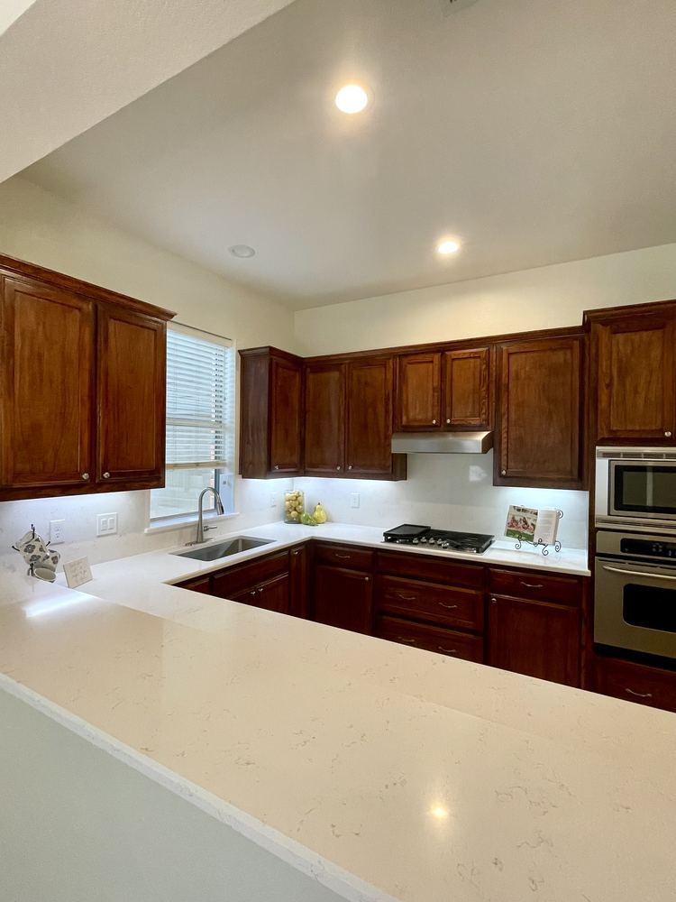 Kitchen after staging
