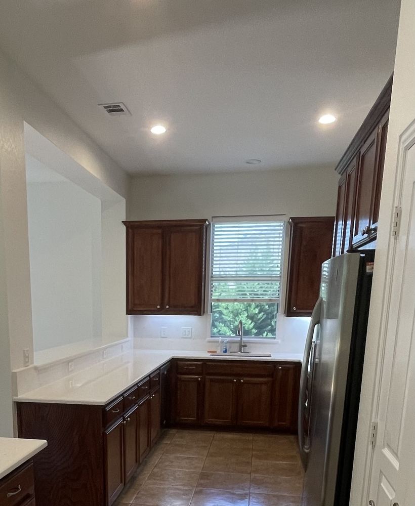 Kitchen before staging