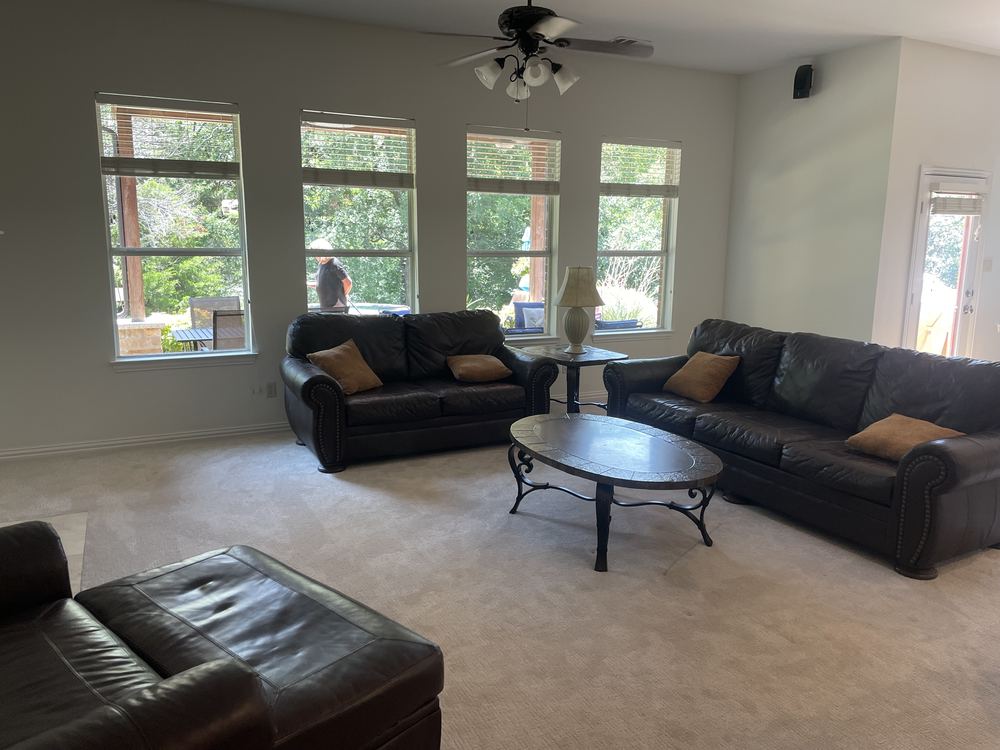 Living room before staging